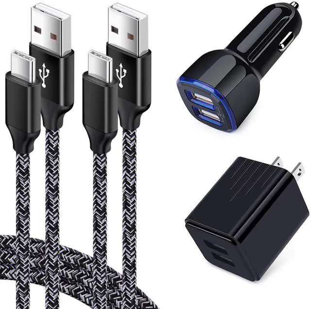 Main image of USB Charger for Samsung Galaxy S25 Ultra S24 FE A10E A50 A70 A80 S23 S22 S21 S20 S10E S9 A16 5G A15 A03s A04s A14 A13 A53 A54 A55 A51 A11 A21, Car Adapter, Wall Charger Plug Type C Fast Charging Cable