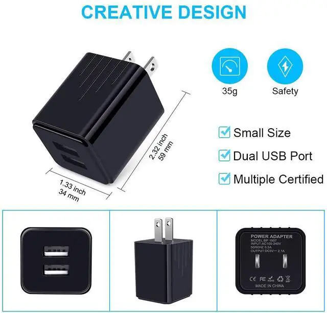 Alt view image 4 of 7 - USB Charger for Samsung Galaxy S25 Ultra S24 FE A10E A50 A70 A80 S23 S22 S21 S20 S10E S9 A16 5G A15 A03s A04s A14 A13 A53 A54 A55 A51 A11 A21, Car Adapter, Wall Charger Plug Type C Fast Charging Cable