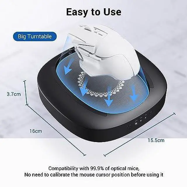 Alt view image 2 of 7 - MEKASS Mouse-Mover-with-Adjustable-Interval-Timerand Ultra-Silent Motor, Automatic Mouse Jiggler Simulates Real Mouse Movement, No Need Software, Keeping PC Awake(Blue and Grey)