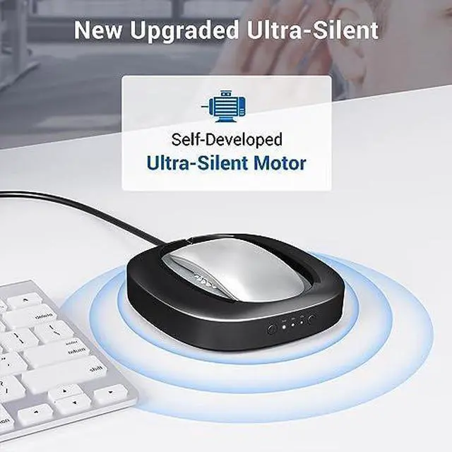 Alt view image 7 of 7 - MEKASS Mouse-Mover-with-Adjustable-Interval-Timerand Ultra-Silent Motor, Automatic Mouse Jiggler Simulates Real Mouse Movement, No Need Software, Keeping PC Awake(Blue and Grey)
