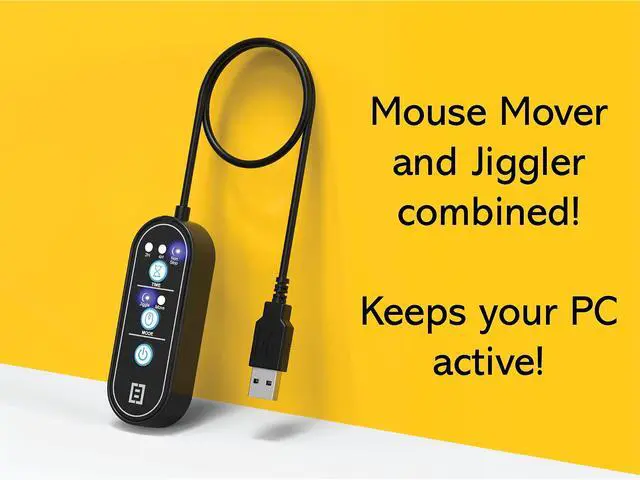 Alt view image 4 of 5 - TECH8 USA, 2-in-1 Mouse Mover and Jiggler in 1, Keeps PC Active, Status Green, Undetectable, Timer Function, Dual Mode, American Company