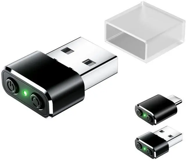 Main image of Mouse Jiggler Compatible with USB Interface Devices, Undetectable Mini 2.4Ghz Mouse Mover with Switch/Shaker Buttons,With 3 jitter modes, no drivers required, plug and play to keep PC/laptop awake