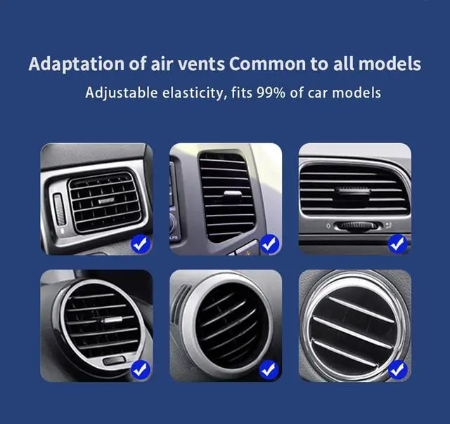 Alt view image 6 of 7 - Wireless Car Charger for iPhone, HYDGYC Magsafe Car Charger for Air Vent, 15W Fast Car Wireless Charging Pad with 360° Rotation, Compatible with iPhone 16/15/14/13/12 (Black)