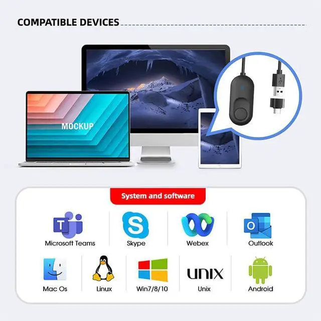 Alt view image 2 of 7 - Tedubax Mouse Jiggler USB Mouse Mover with Switch Button, Automatic Mini Mouse Shaker with 2 Jiggle Modes, Driver-Free, Plug & Play, Keep Computer/Laptop Awake, with USB-C Adapter, Black