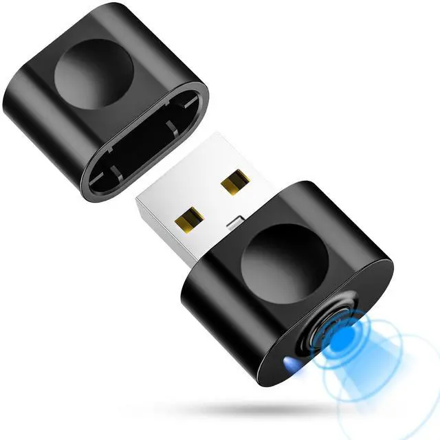 Main image of Amzcase Mouse Jiggler Undetectable, Mouse Mover Jiggler USB with Switch Button, Automatic Mouse Mover Device Undetectable with 3 Jiggle Modes, Plug and Play Keep Computer/Laptop Awake,Black