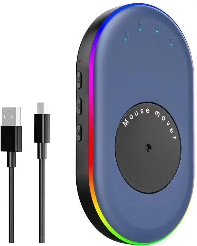 Main image of Ultra Slim Mouse Mover with Adjustable Interval Timer, Undetectable & Noiseless Jiggler Simulates Realistic Movement, Driver-Free Shaker for Keeping The PC Active and Secure.