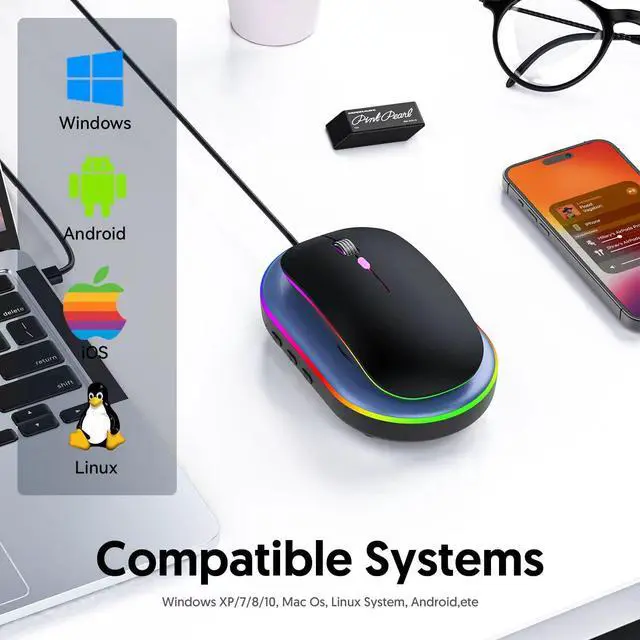 Alt view image 2 of 6 - Ultra Slim Mouse Mover with Adjustable Interval Timer, Undetectable & Noiseless Jiggler Simulates Realistic Movement, Driver-Free Shaker for Keeping The PC Active and Secure.