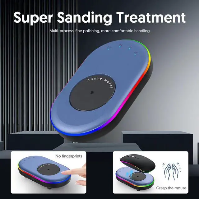 Alt view image 5 of 6 - Ultra Slim Mouse Mover with Adjustable Interval Timer, Undetectable & Noiseless Jiggler Simulates Realistic Movement, Driver-Free Shaker for Keeping The PC Active and Secure.