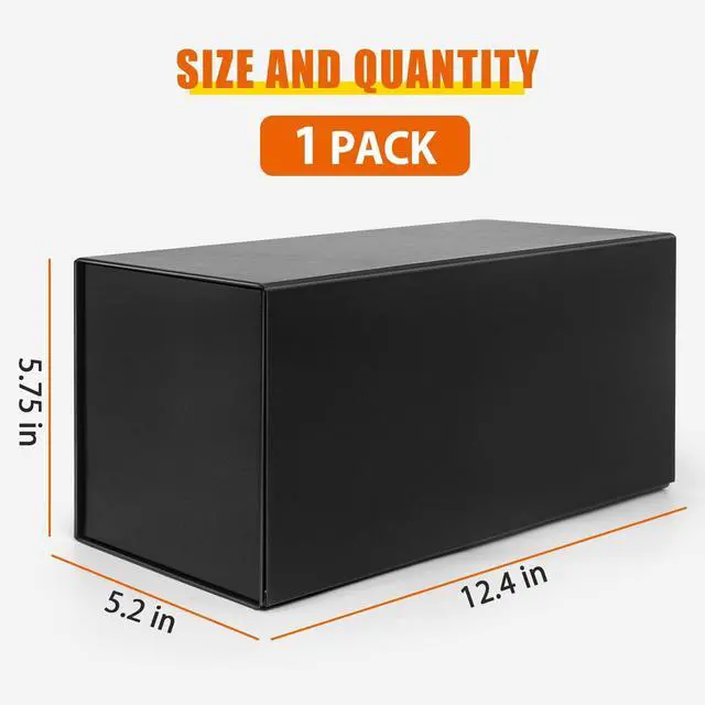 Alt view image 3 of 6 - CD Storage Box, DVD Storage Box- Durable 5.2 x 5.75 x 12 Inch Disc Holders with Lids, Store up to 30 CDs- Black 1 PACK