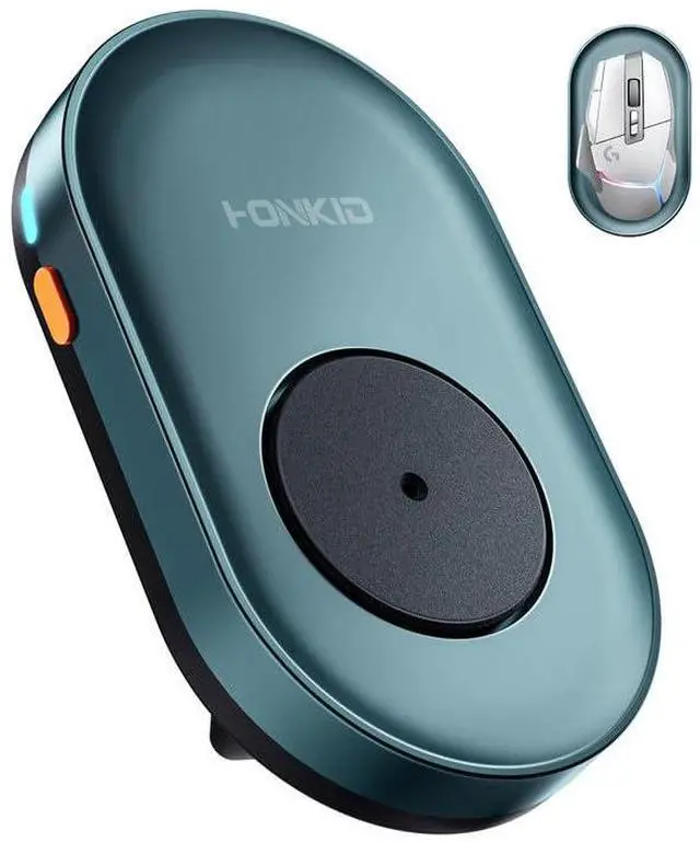 Main image of HONKID Undetectable Mouse Mover Jiggler with ON/Off Switch and USB Port Drive-Free,Simulate Physical Automatically Mouse Movement,Prevent Computer Laptop Inactive/Lockdown(Light Blue)