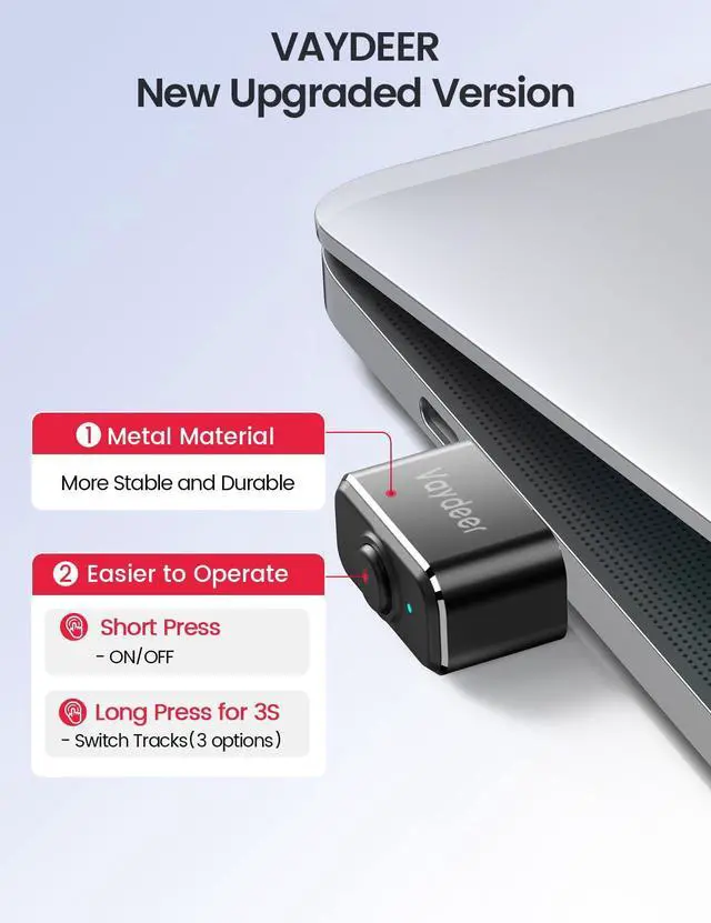 Alt view image 6 of 7 - Vaydeer Undetectable Mouse Mover M4  Metal Mini Mouse Jiggler, T3s Mouse Mover, Noiseless, Simulates Realistic Mouse Movement, Driver-Free,Keeps PC Active