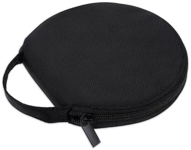 Main image of Oxford CD Case DVD Storage Holder Disc Storage Binder 20 Capacity Black Portable Wallet Round Dividers Folder for Car, Home, Travel Carrying Organizer