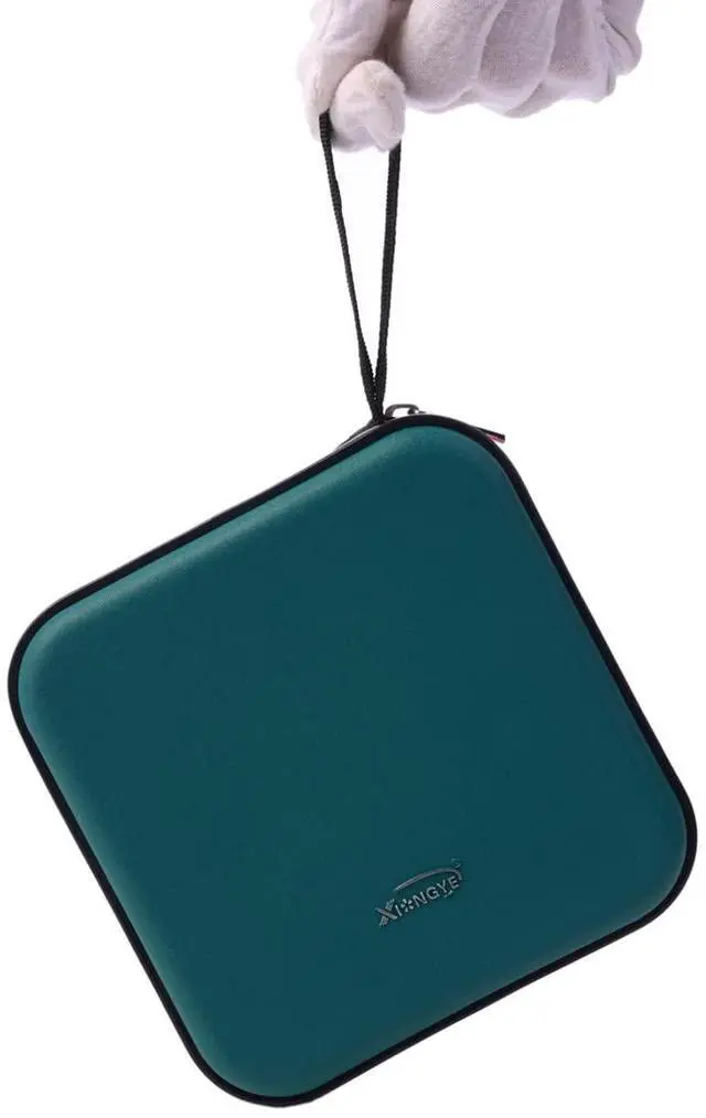 Alt view image 6 of 7 - CD DVD Wallet, 32 Capacity Heavy Duty, DVD CD Case Holder for Car,Portable DVD/VCD Storage Disk, Hard Shell Sturdy case, Car CD Disk Holder,Booklet, Blu-ray Wallet (32 Capacity,Darkgreen)