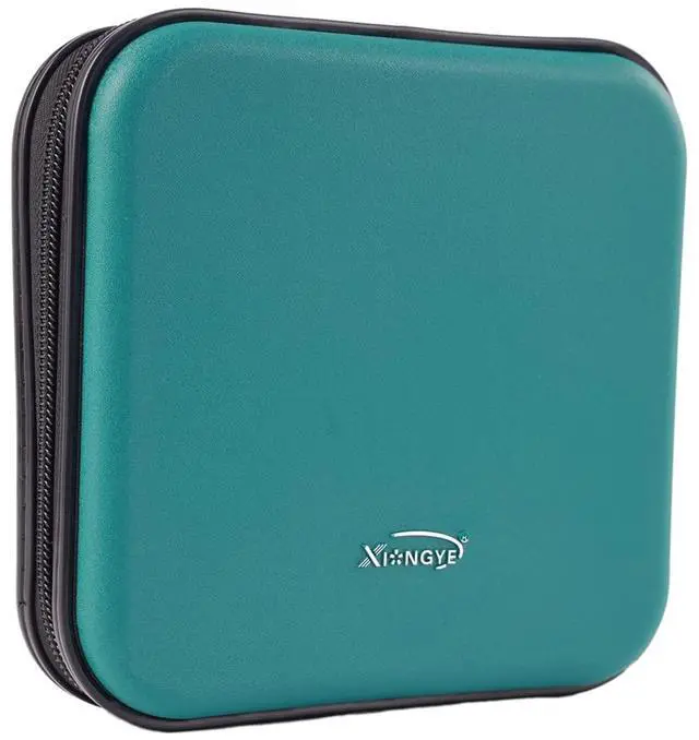 Alt view image 4 of 7 - CD DVD Wallet, 32 Capacity Heavy Duty, DVD CD Case Holder for Car,Portable DVD/VCD Storage Disk, Hard Shell Sturdy case, Car CD Disk Holder,Booklet, Blu-ray Wallet (32 Capacity,Darkgreen)