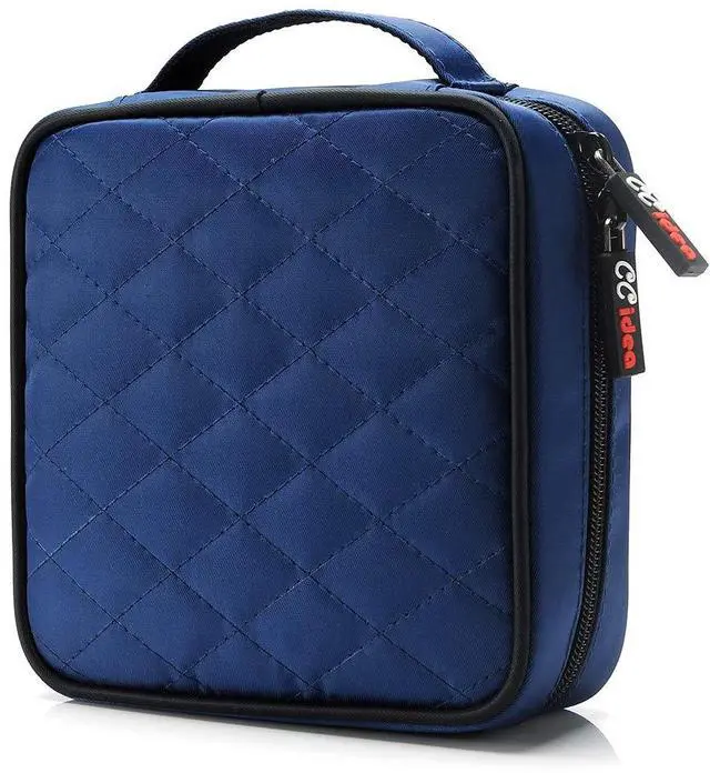Alt view image 6 of 7 - CCidea 40 Capacity CD/DVD Case Holder Portable Disc Wallet Storage Binder Nylon Cd Bag (Blue)