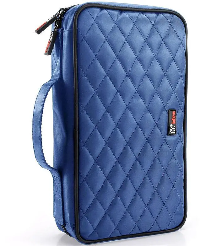 Main image of CCidea 96 Capacity CD/DVD Case Holder Portable Wallet Disc Storage Binder for Car, Home, Travel (96-Blue) Specials