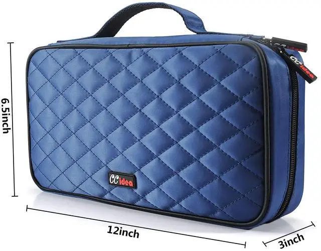 Alt view image 3 of 6 - CCidea 96 Capacity CD/DVD Case Holder Portable Wallet Disc Storage Binder for Car, Home, Travel (96-Blue) Specials