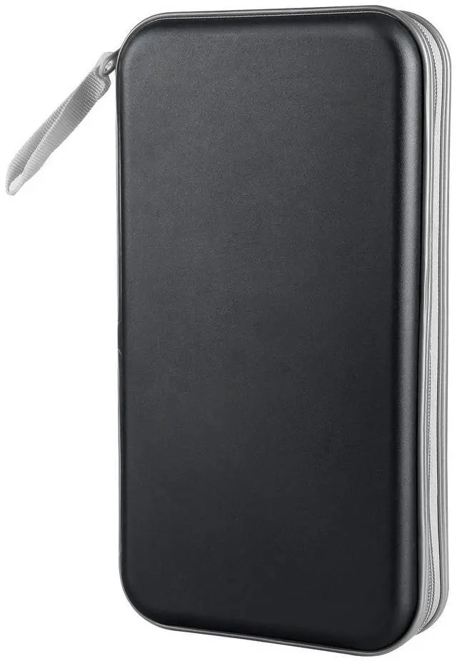 Main image of Siveit CD Case Holder, 80 Capacity, Black, Plastic, Portable Storage Rack
