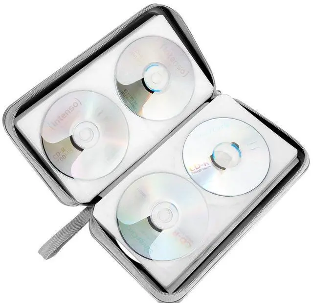 Alt view image 6 of 6 - Siveit CD Case Holder, 80 Capacity, Black, Plastic, Portable Storage Rack