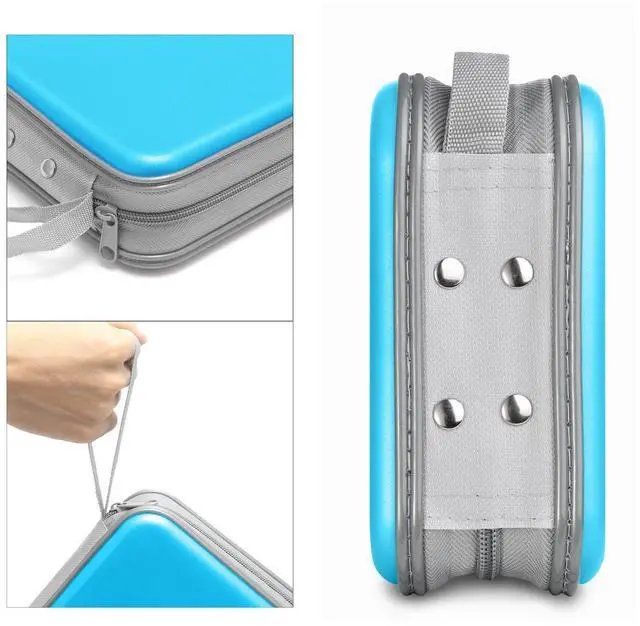 Alt view image 3 of 6 - Siveit DVD Case CD Case Case Holders DVD Binder Wallet Hard Plastic 48 Capacity CD/DVD Disc Cases Storage Binder for Car Home Office Travel (Sky Blue)