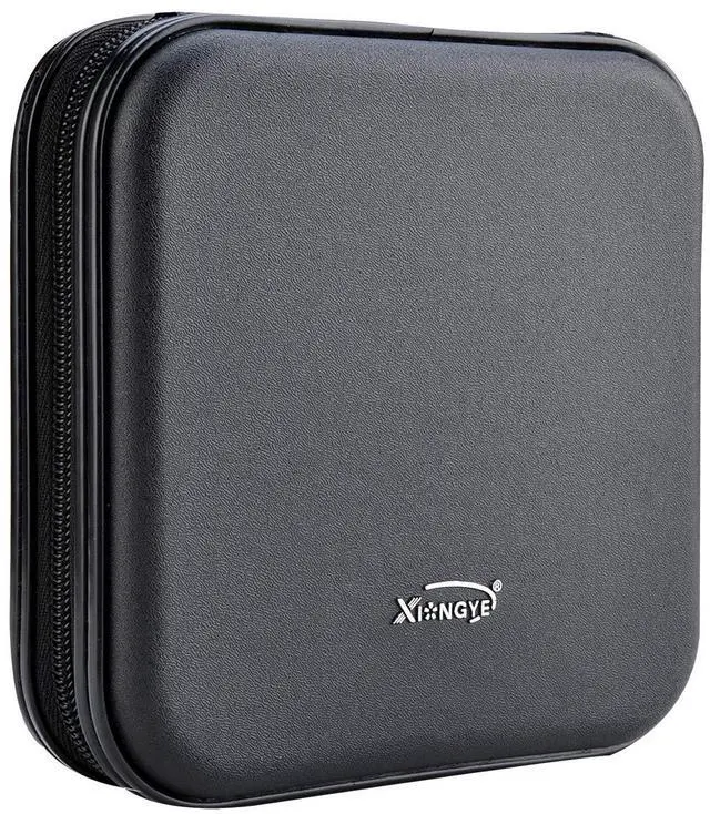 Alt view image 4 of 7 - XiongYe CD DVD Wallet, 32 Capacity Heavy Duty, DVD CD Case Holder for Car,Portable DVD/VCD Storage Disk, Hard Shell Sturdy case, Car CD Disk Holder, Booklet, Blu-ray Wallet (32 Capacity,Black)