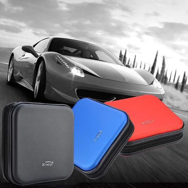 Alt view image 7 of 7 - XiongYe CD DVD Wallet, 32 Capacity Heavy Duty, DVD CD Case Holder for Car,Portable DVD/VCD Storage Disk, Hard Shell Sturdy case, Car CD Disk Holder, Booklet, Blu-ray Wallet (32 Capacity,Black)