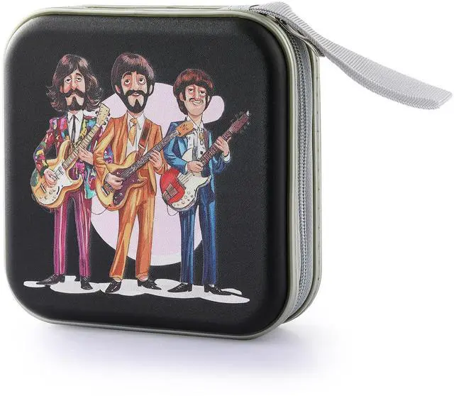 Main image of JINLIFA CD DVD Case Holder, 40 Capacity CD/DVD Case Holder Organizer Book Wallet for Car, Travel, Home (Stylish Design)