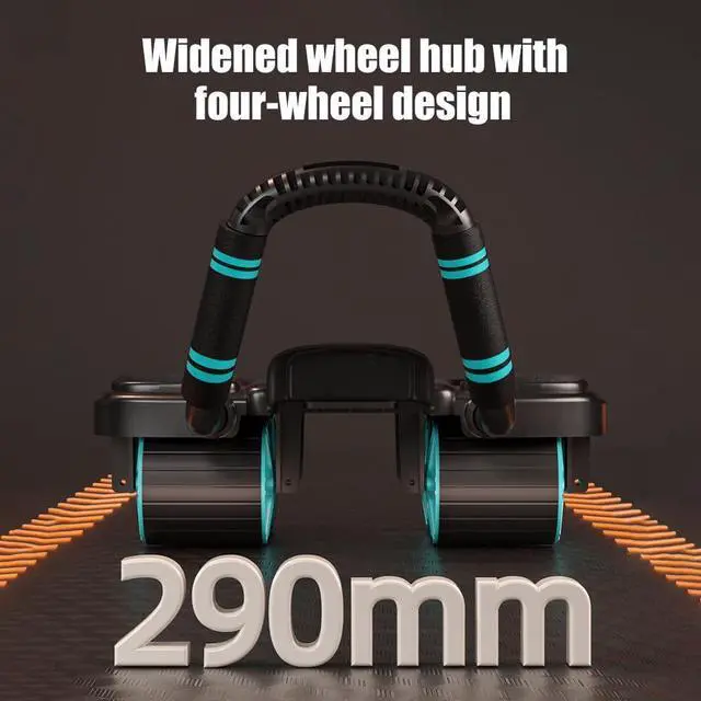 Alt view image 7 of 7 - 2024 New Ab Wheel Roller with Elbow Support - Automatic Rebound Abdominal Wheel Roller, The Upgraded Four-wheel Abdominal Wheel Core Workout Equipment Home Gym Abs Machine