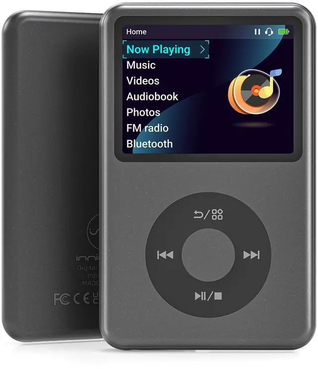 Main image of Mp3 Player with Bluetooth Y1 128G Innioasis Digital Music Player Portable Mini HiFi Sound Video Version Upgrade Nice Gift for 2025 Black