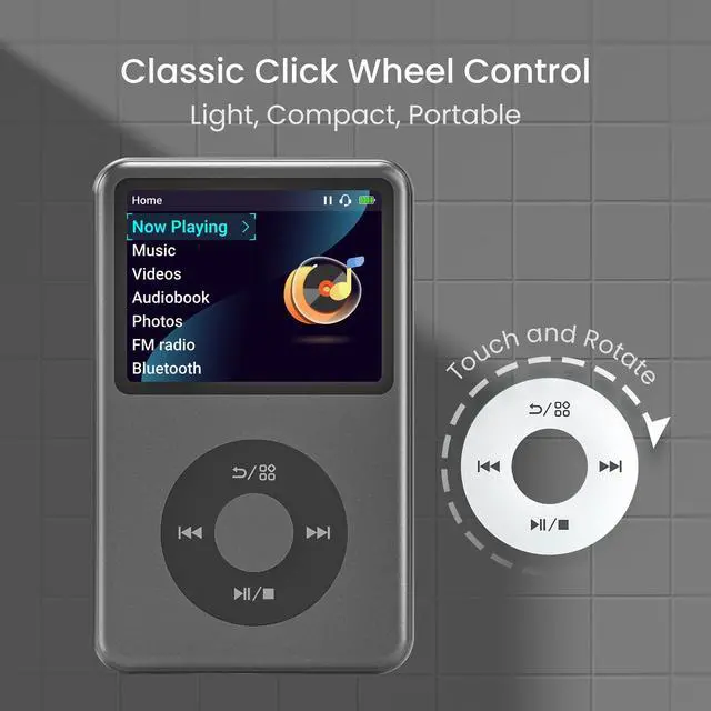 Alt view image 7 of 7 - Mp3 Player with Bluetooth Y1 128G Innioasis Digital Music Player Portable Mini HiFi Sound Video Version Upgrade Nice Gift for 2025 Black