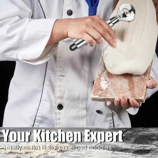 Alt view image 6 of 7 - 3pcs Cactus Peeler Spoon, Stainless Steel Cuchara Pelador De Nopales Multifunctional Cactus Peeling Knife Tool Sliced Chinese Noodle Cutter for Cooking Kitchen Gadgets