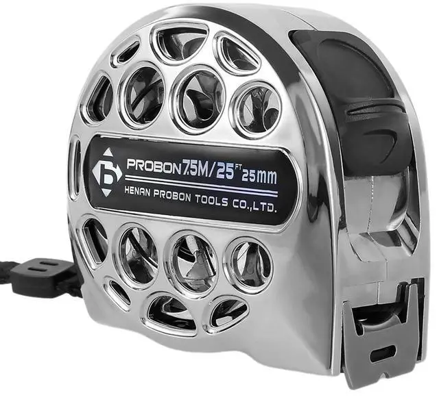 Main image of Stainless Steel Retractable Measuring Tape Easy Read Measuring Tape Tape Measure with Double-Sided Scale Waterproof Tape Measure for Household Agricultural Industrial Woodworking (25 ft)