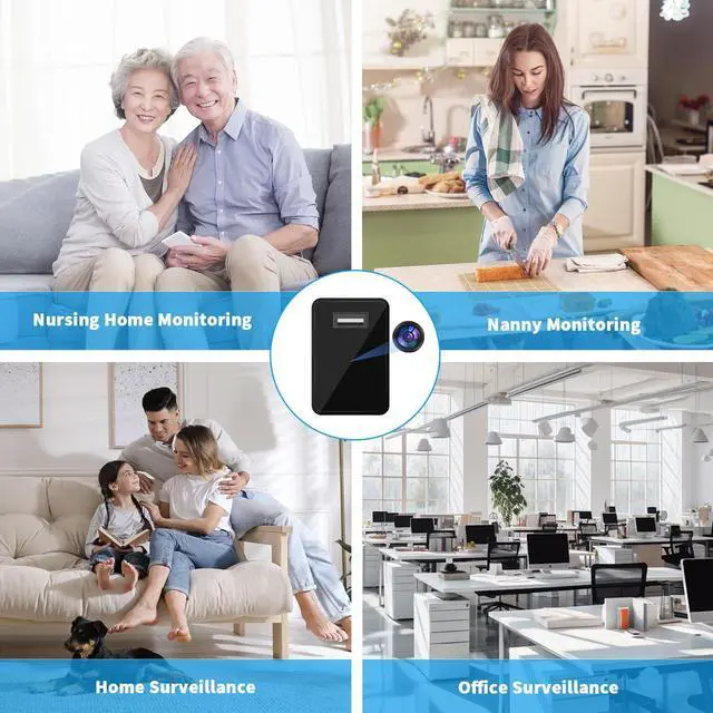 Alt view image 6 of 6 - LIBREFLY Hidden Camera USB Charger - Small WiFi Spy Camera - Mini Wireless Nanny Cam - Full HD 1080P - Indoor Home Security