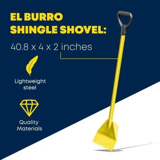 Alt view image 4 of 5 - Tie Down 13882 El Burro Shingle Shovel, Stripper, Roof Tear Off and Nail Removal Tool