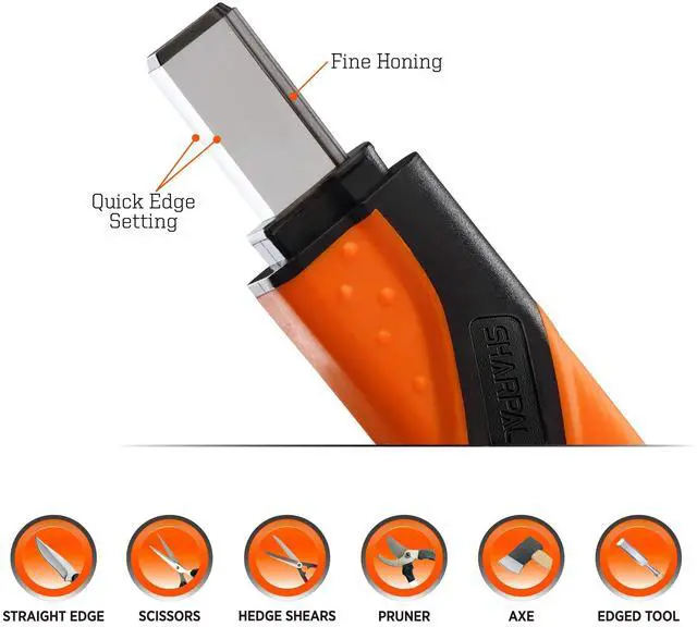 Alt view image 2 of 5 - SHARPAL 105N Multipurpose Pocket Garden Tool Blade Sharpener for Knife Pruners Loppers Hedge Shears Scissors Axe Hatchet Machete Lawn Mower