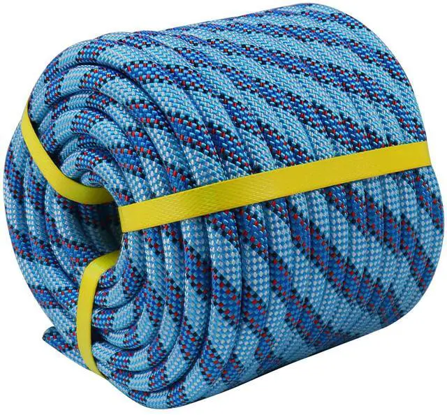 Main image of CRAYZA Double Braided Arborist Rope (1/2 in x 100 ft) Climbing Rope High Strength Polyester Rope for Tree Work Rigging Pulling Swing Sailing, Blue