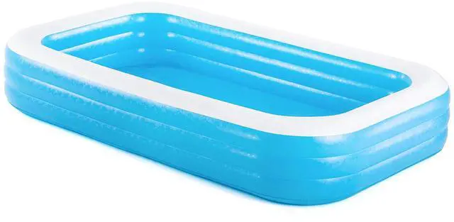 Alt view image 2 of 7 - H2OGO! Blue Rectangular Inflatable Family Pool (10' x 6' x 22")