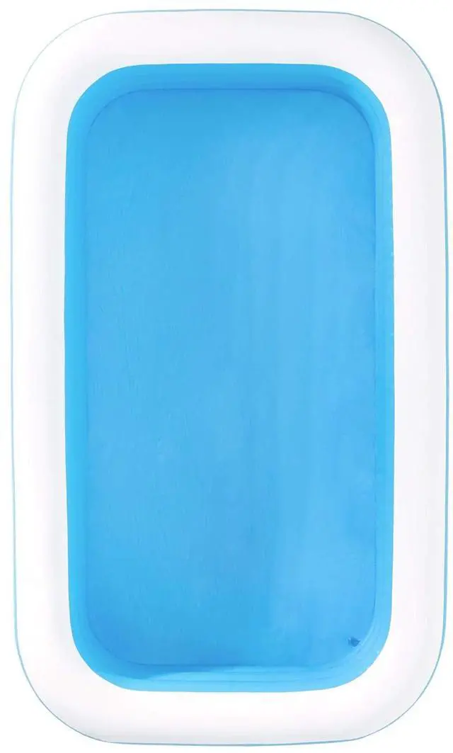 Alt view image 4 of 7 - H2OGO! Blue Rectangular Inflatable Family Pool (10' x 6' x 22")
