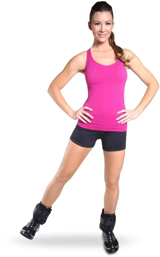 Alt view image 4 of 5 - CAP Barbell Adjustable Ankle Weights |10-20lb Pair | Black