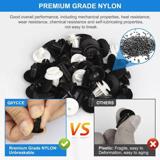 Alt view image 3 of 7 - QIIYCCE 120PCS Car Clips,Plastic Rivets,6 Popular Sizes of Car Body Fixed Clip Bumpers,and Replacement Parts of Car Fenders are Applicable to Most Models