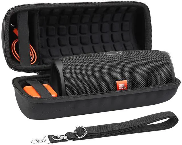 Alt view image 3 of 7 - co2CREA Hard Travel Case Replacement for JBL Charge 4 / Charge 5 Waterproof Bluetooth Speaker (Black Case)