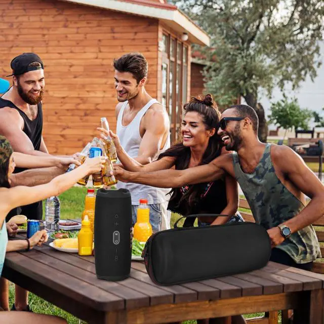 Alt view image 5 of 6 - ZUJFPL EVA Hard Case for JBL Charge 5 / Charge 4 Bluetooth Portable SpeakerFit for JBL Charge 4 / Charge 5 Premium Travel Protective Carrying Storage Bag(Red)