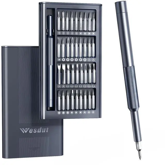Main image of 37-in-1 Precision Screwdriver Set, [Super Durable] Magnetic Small Screw Driver, Tiny Torx with T2 T3 T4 T5 T6 T7 T8 T9 T10 T15, Mini Repair Tool Kit for Watch, Computer, Xbox, PS3, PS4, PS5, More