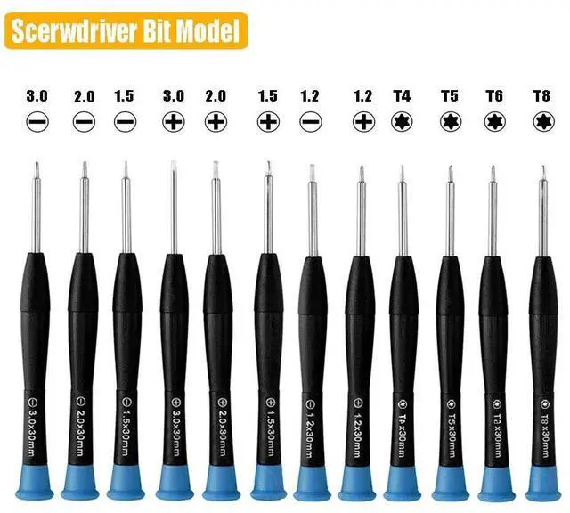 Alt view image 2 of 6 - 17 PCS Screwdriver Set, Screwdrivers Repair kit With different sizes of Flathead Phillips & Torx screwdriver, Professional Repair Tool for for Xbox, phone, PS4, Macbook, Watch, Electronics