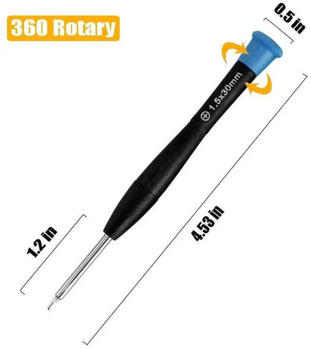 Alt view image 3 of 6 - 17 PCS Screwdriver Set, Screwdrivers Repair kit With different sizes of Flathead Phillips & Torx screwdriver, Professional Repair Tool for for Xbox, phone, PS4, Macbook, Watch, Electronics