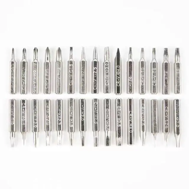 Alt view image 3 of 7 - 32-in-1 Magnetic Precision Screwdriver Set with Star, Torx, Phillips, Slotted, Hex Bits - Mini Repair Tool Kit for Glasses, Laptop, Phone, Watch, Toys