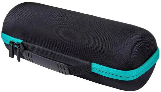 Alt view image 5 of 6 - co2CREA Hard Carrying Case Replacement for JBL Charge 4 / Replacement for JBL Charge 5 Waterproof Portable Bluetooth Speaker (Black Case + Inside Teal)