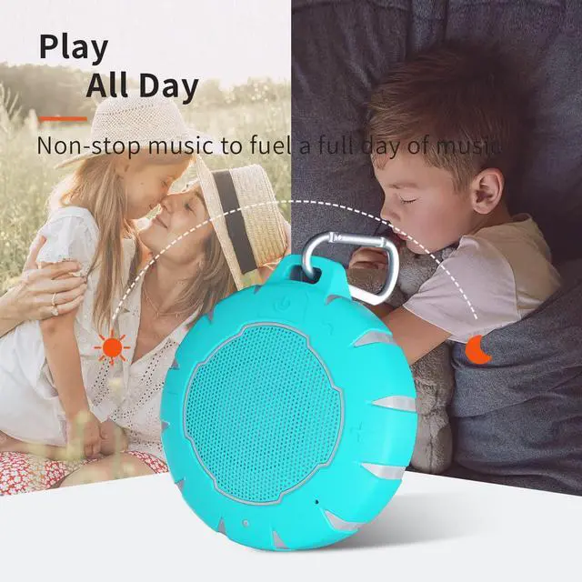 Alt view image 5 of 7 - HEYSONG Waterproof Shower Bluetooth Speaker, Durable & Portable with Clear Sound, Ideal for Shower, Pool, Beach & Kayaking  Great Gift for Girls, Women & Men