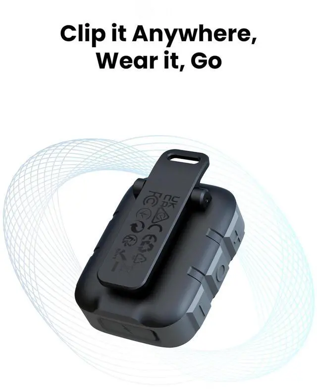 Alt view image 6 of 7 - INSMY Wearable Bluetooth Speakers,IP67 Waterproof,Clip-On Portable Small Personal Speaker/Clean Sound/Stereo Pair/Wireless 5.4/ENC Built-in Mic/Lightweight for Outdoor Golf Work Pool (Black)