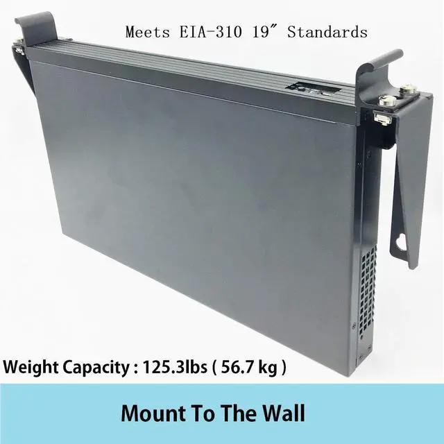 Alt view image 2 of 7 - JINGCHENGMEI 2 Pack of 19 Inch 1U Heavy Duty Vertical Wall Mountable Rack and 125 lb Wall Mountable Server Rack (2)